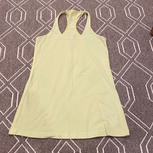 Lululemon Mellow lemon cool racerback sz 8